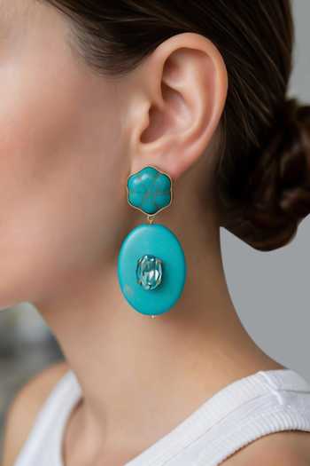Bblingg Aqua Turquoise Dangler Earrings 