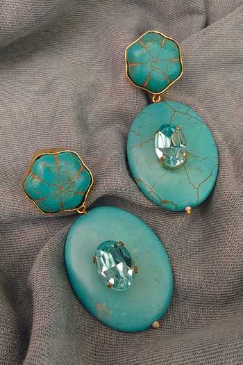 Bblingg Aqua Turquoise Dangler Earrings 