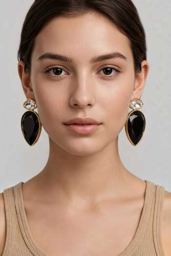 Buy_Bblingg_Black Tyla Crystal Drop Earrings _Online_at_Aza_Fashions