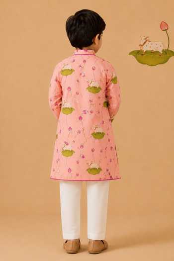 Cute Couture Pichwai Print Kurta Set 