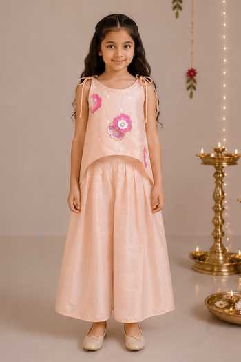 Darleen Kids Couture Noori Asymmetric Top & Pant Set 