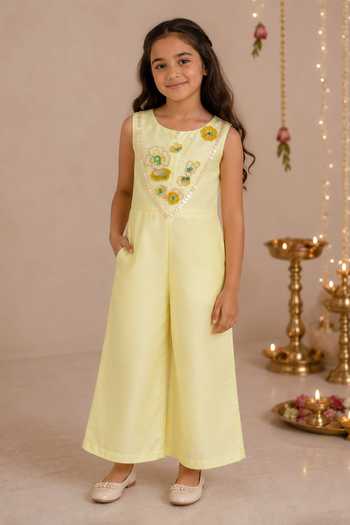 Darleen Kids Couture Kanak Embroidered Jumpsuit 