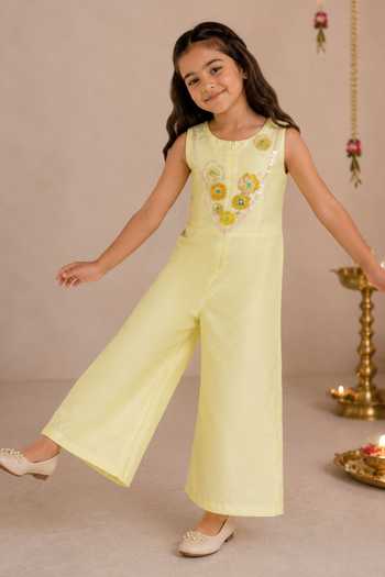 Darleen Kids Couture Kanak Embroidered Jumpsuit 