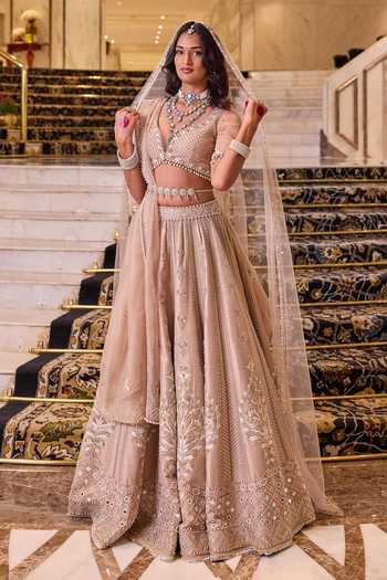 Cedar & Pine Vivaah Hand Embroidered Bridal Lehenga Set