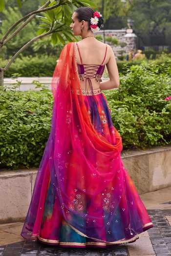 Cedar & Pine Bestie Embroidered Lehenga Set 