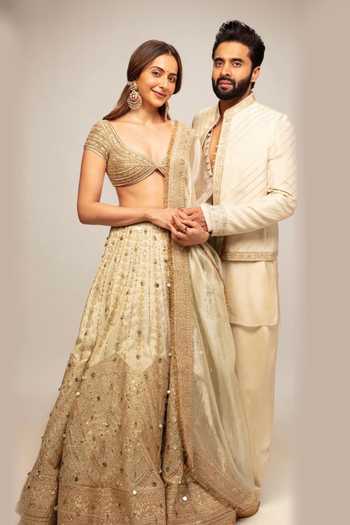 Gopi Vaid_Ivory Net, Tissue Sweetheart Neck Khwaab Zari Embroidered Lehenga Set _Online_at_Aza_Fashions