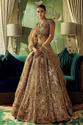 Roqa Celestial Opulence Embroidered Bridal Lehenga Set