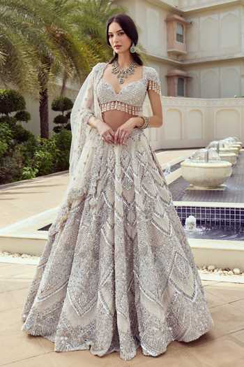 Roqa Lumiere Imperial Embroidered Bridal Lehenga Set 