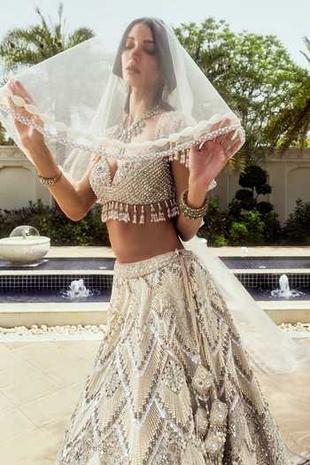 Buy Roqa Ivory Net Sweetheart Neck Lumiere Imperial Embroidered Bridal Lehenga Set Online at Aza Fashions Buy_Roqa_Ivory Net Sweetheart Neck Lumiere Imperial Embroidered Bridal Lehenga Set _Online_at_Aza_Fashions