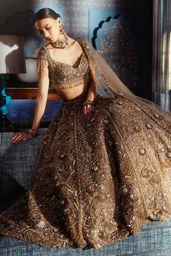 Roqa Aureate Royale Embroidered Bridal Lehenga Set