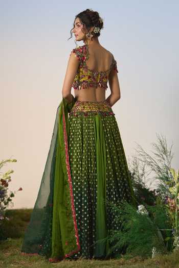 Shashank Arya Brocade Woven Lehenga Set