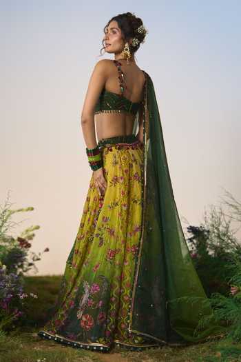 Shashank Arya Sequins Cutdana Embellished Lehenga Set