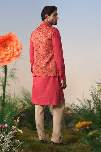 Shashank Arya Embroidered Nehru Jacket Set