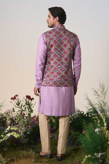 Shashank Arya Printed Nehru Jacket