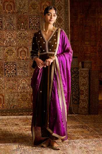 Zoon Embroidered Anarkali Set