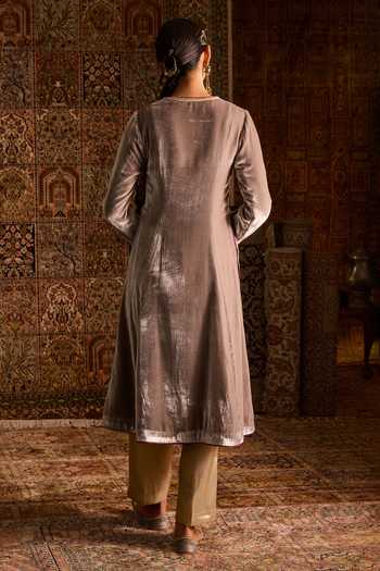 Zoon Hand Embroidered Anarkali Set 