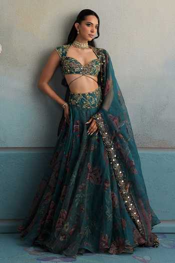 Mahima Mahajan Samah Hand Embroidered Blouse & Lehenga Set 