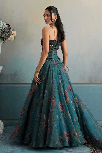 Mahima Mahajan Aisha Embroidered Corset Anarkali & Dupatta Set 