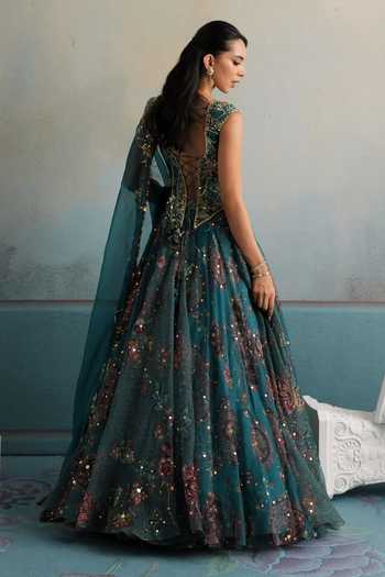 Mahima Mahajan Iara Embroidered Corset Lehenga Set 