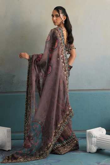 Mahima Mahajan Mehek Embroidered Saree With Blouse 
