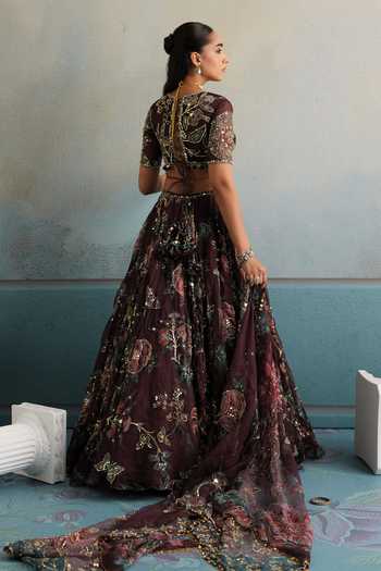 Mahima Mahajan Bhor Hand Embroidered Blouse Lehenga Set 