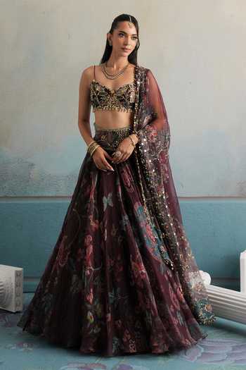 Mahima Mahajan Adara Embellished Blouse Lehenga Set 