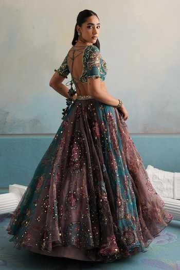 Mahima Mahajan Saida Hand Embroidered Lehenga Set 