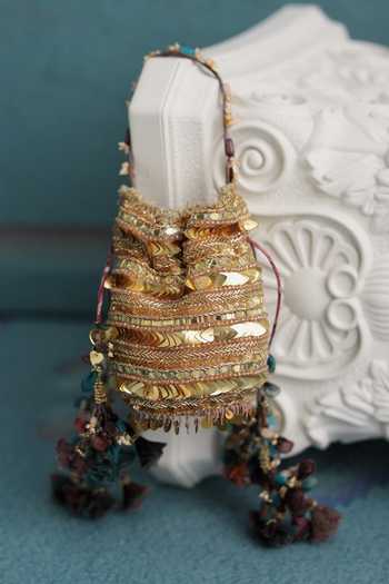 Mahima Mahajan Sequin Hand Embroidered Potli 