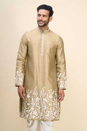 Arihant Rai Sinha Thread & Mirror Work Kurta Patiala Pant Set 