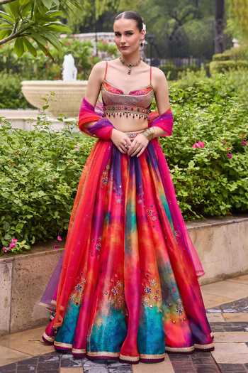 Cedar & Pine Bestie Embroidered Lehenga Set 