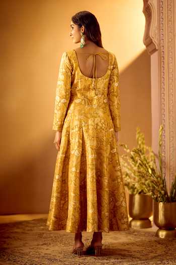 Samyukta Singhania Tissue Jaquard Anarkali With Dupatta 