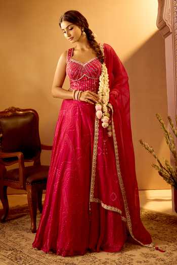 Buy Samyukta Singhania Purple Tissue V-neck Embroidered Lehenga Set Online at Aza Fashions Buy_Samyukta Singhania_Purple Tissue V-neck Embroidered Lehenga Set _Online_at_Aza_Fashions
