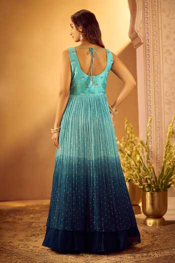 Samyukta Singhania Embroidered Slit Kurta Lehenga Set 