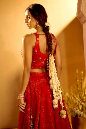 Samyukta Singhania Bandhani Pattern Lehenga Set 