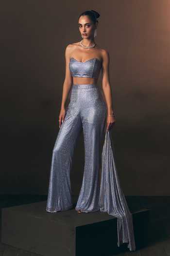 Shop ANGAD SINGH Sky Blue Net Open , Sweetheart Azure Soft Sharara Set Online at Aza Fashions Shop_ANGAD SINGH_Sky Blue Net Open , Sweetheart Azure Soft Sharara Set _Online_at_Aza_Fashions