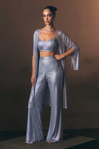 Buy ANGAD SINGH Sky Blue Net Open , Sweetheart Azure Soft Sharara Set Buy_ANGAD SINGH_Sky Blue Net Open , Sweetheart Azure Soft Sharara Set