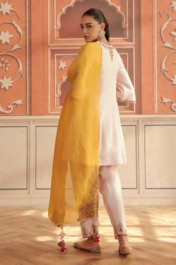 Dohr India Zora Silk Chanderi Kurta Set 