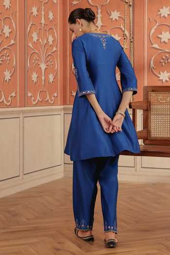 Dohr India Zora Silk Chanderi Kurta Set 