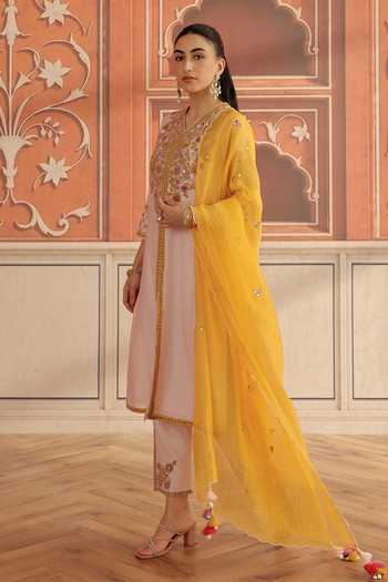 Dohr India Veera Silk Chanderi Kurta Set 
