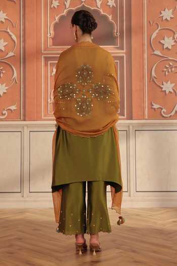 Dohr India Avin Silk Chanderi Kurta Set 