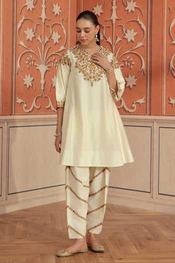 Dohr India Mirae Silk Chanderi Kurta Set 