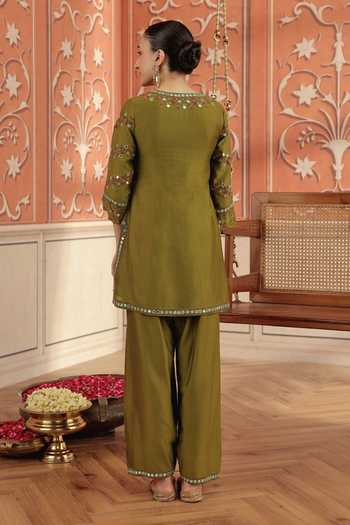 Dohr India Arushi Silk Chanderi Kurta Set 