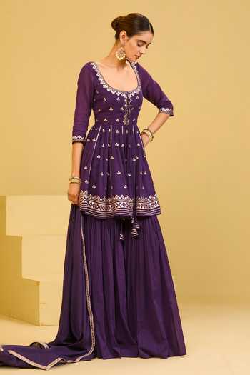 Esha Koul Mal Cotton Kurta Sharara Set