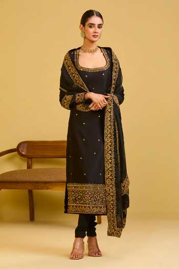 Esha Koul Embroidered Kurta Churidar Set