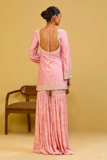 Esha Koul Embroidered Short Kurta Set