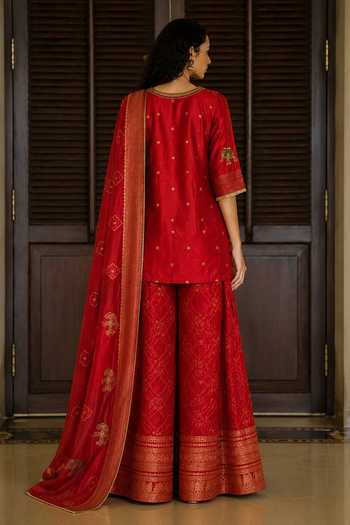 Myoho Elephant Woven Kurta Set