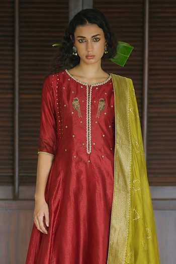 Myoho Yoke Embroidered Anarkali Set
