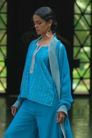 Myoho Embellished Kurta Palazzo Set