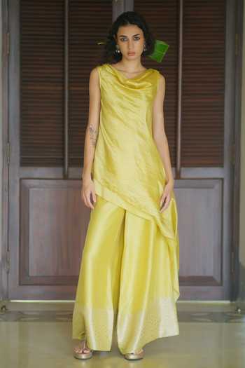 Myoho Cowl Neck Kurta & Palazzo Set