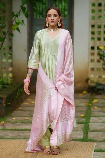 Myoho Pintuck Anarkali Set